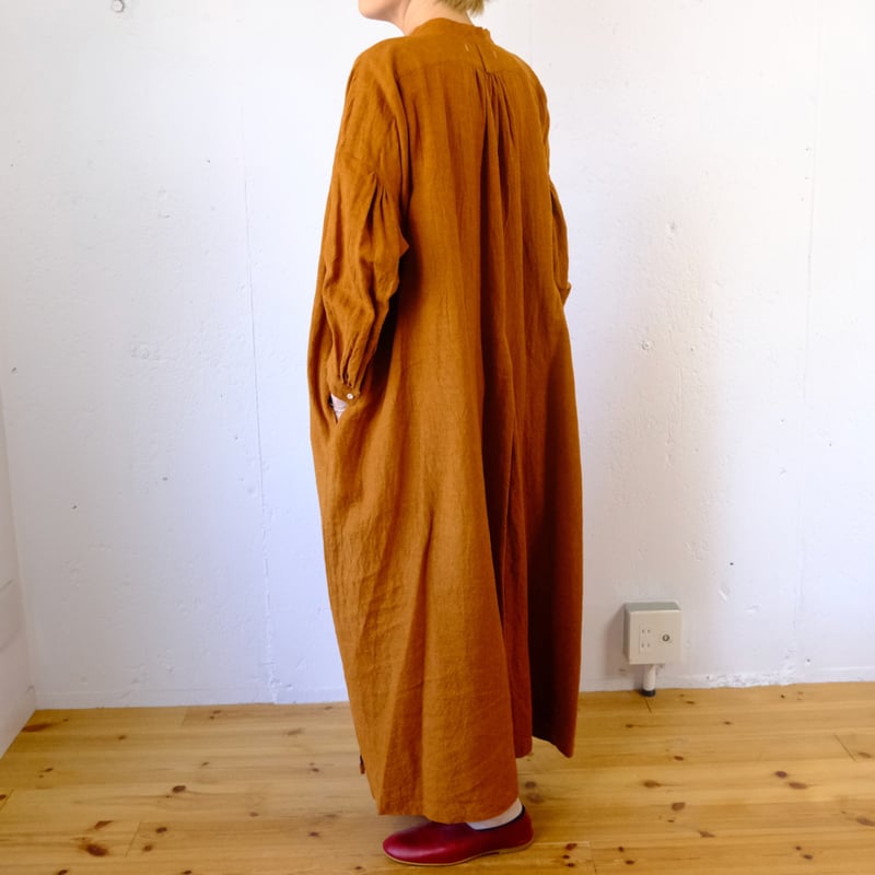 suzuki takayuki (スズキタカユキ) peasant dress Ⅱウールリネン