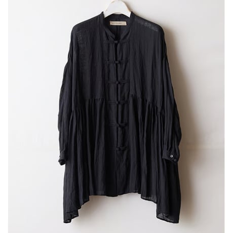suzuki takayuki (スズキタカユキ)chinese knot buttons blouse リネン ノット釦付きブラウス