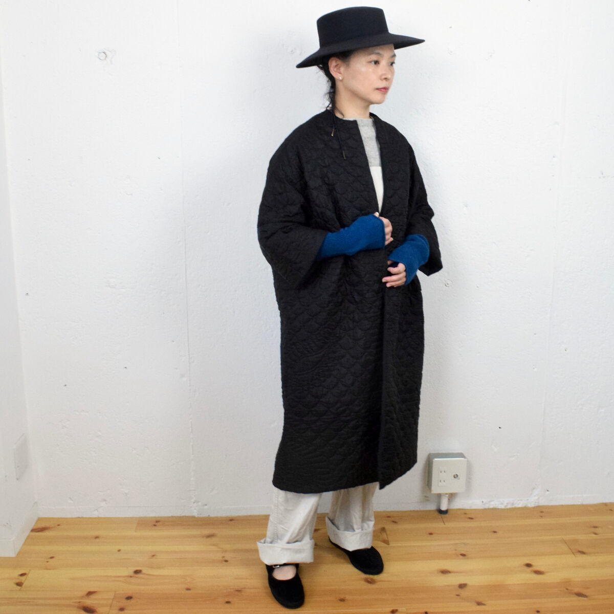 towavase トワヴァーズ キルト ローブ ジャケット コート 羽織り