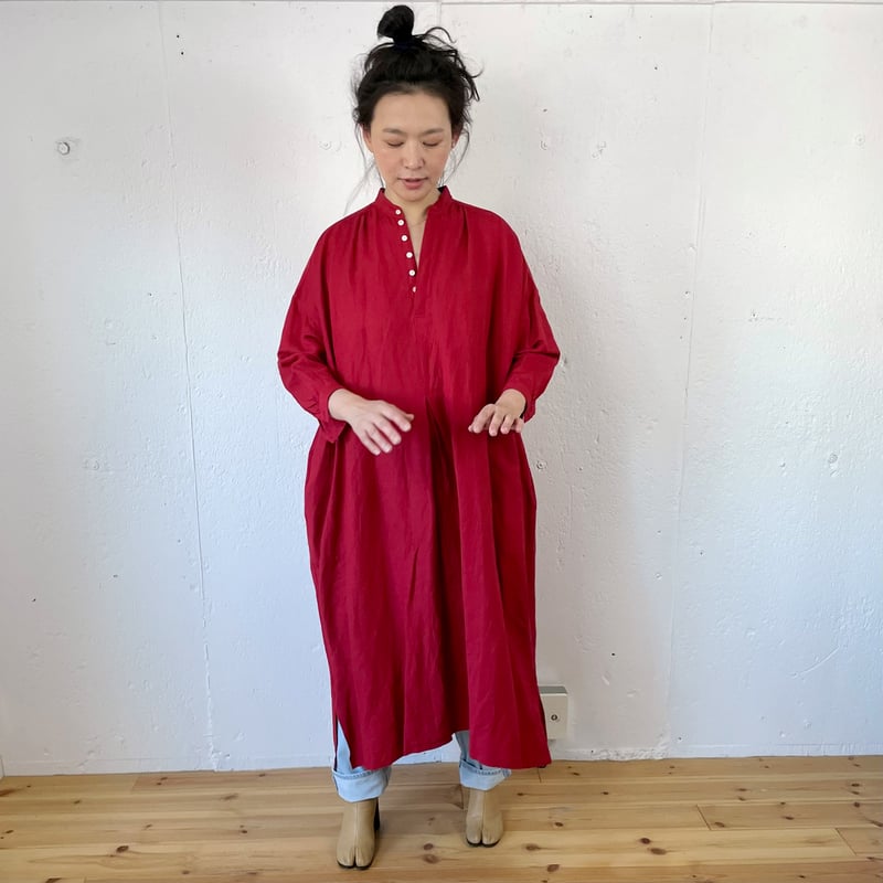 suzuki takayuki (スズキタカユキ) peasant dress リネンレーヨン...