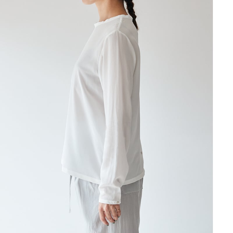 定番】humoresque（ユーモレスク）gather blouse silk シルク ギャ 