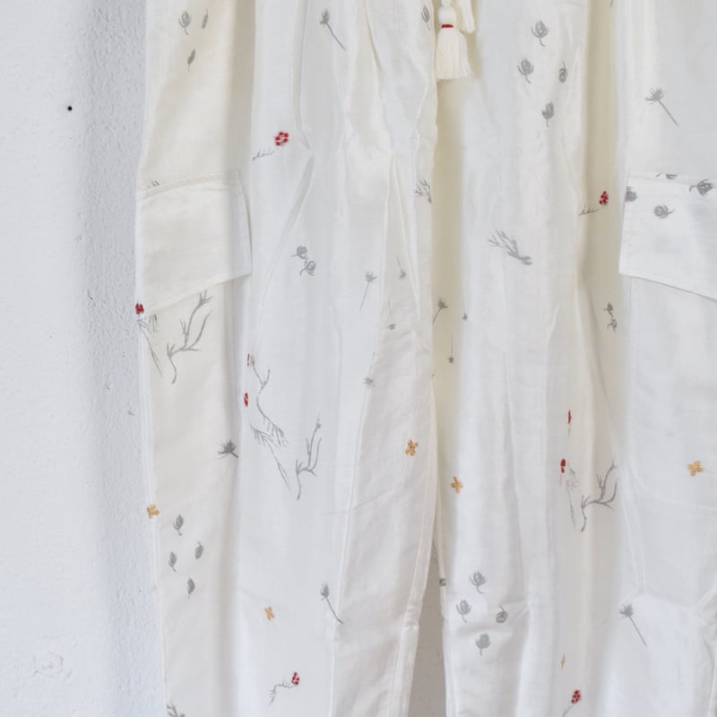 BUNON(ブノン) Khadi Silk Hand Print & Embroidery C BUNON(ブノン) Khadi Silk Hand Print & Embroidery C