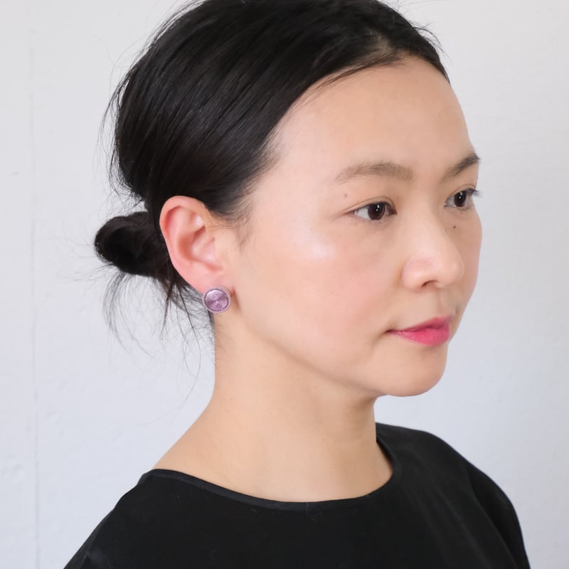 tamas(タマス)Reflect/Type A/Purple 丸型 イヤリング＆ピアス |  