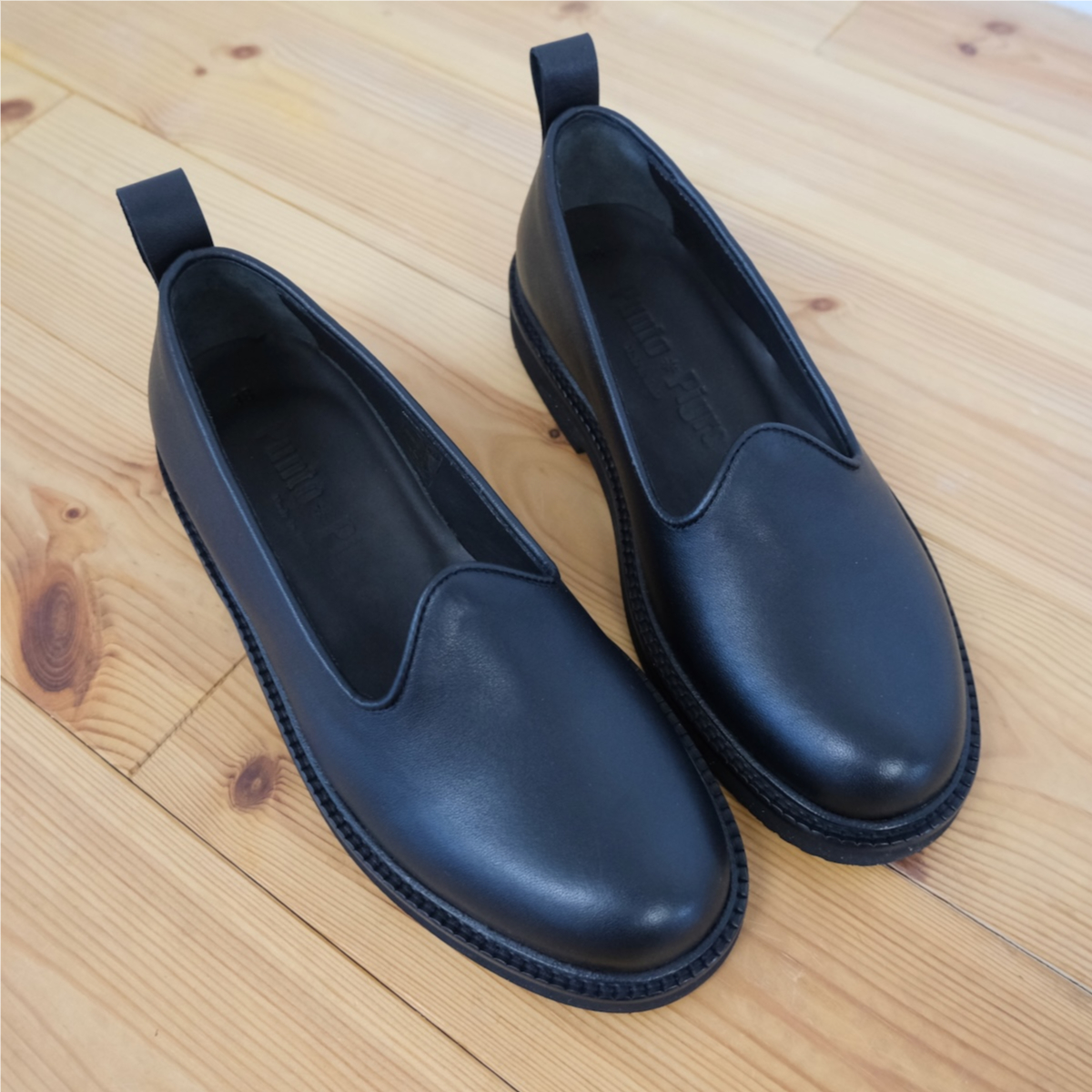 PUNTO PIGRO（プントピグロ）SLIP-ON VIBRAM レザースリッポン