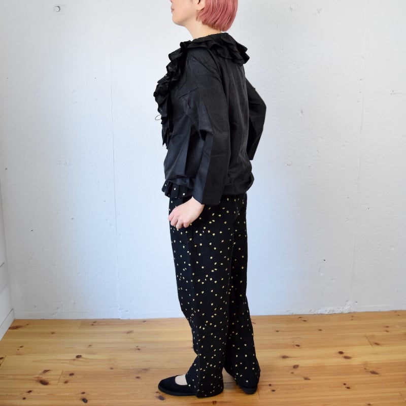 bunon embroidery flap pants M