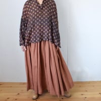 TOWAVASE Eulalie-dress シルクコットン プリントワンピース