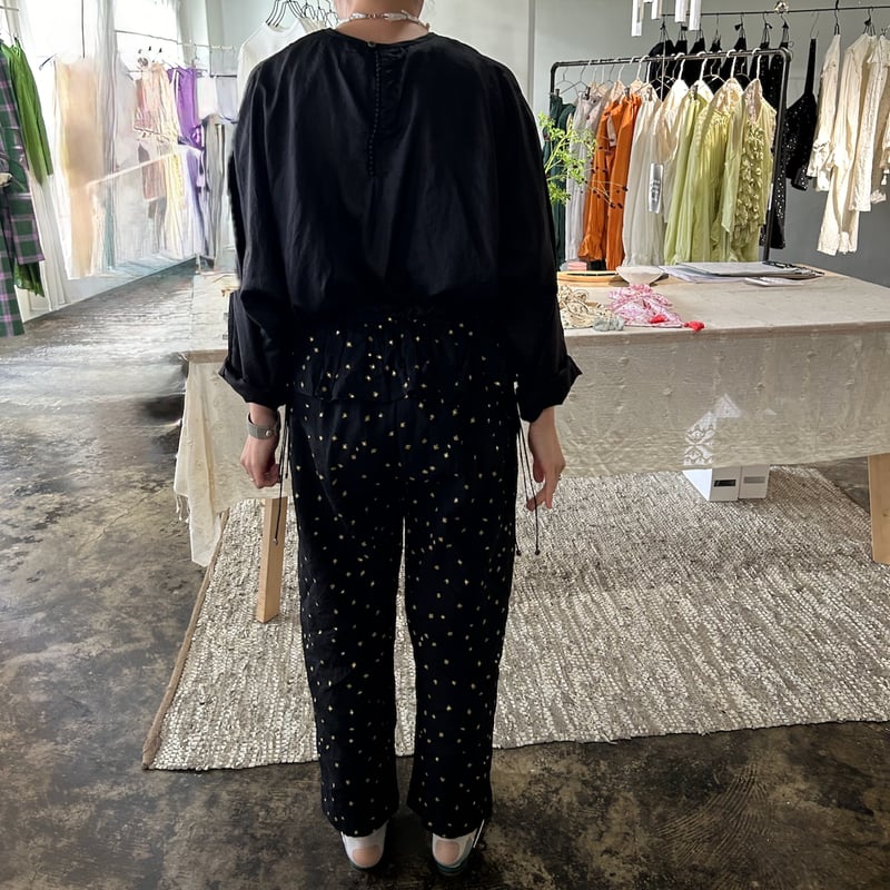 bunon embroidery flap pants M