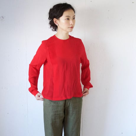 humoresque(ユーモレスク)  long tuck blouse