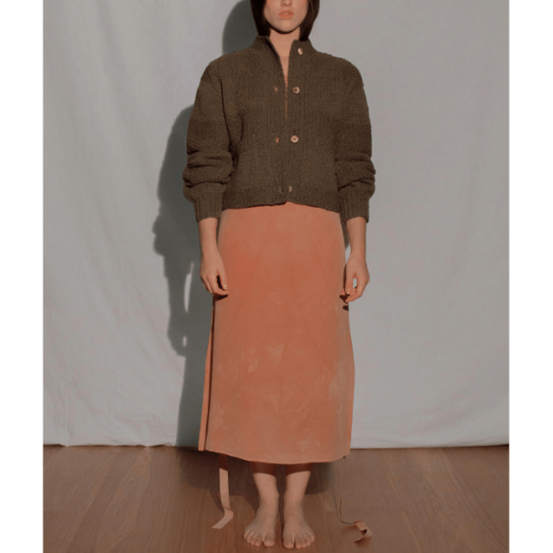 OUND(オウンド) CAOBA -HAND KNITTED WOOL CARDIGAN ウ