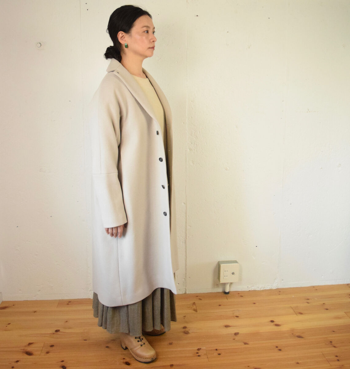 suzuki takayuki (スズキタカユキ) tailored-collar coat 