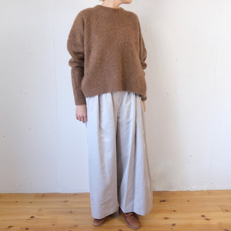 humoresque (ユーモレスク) pin tuck pants コットンシルク  