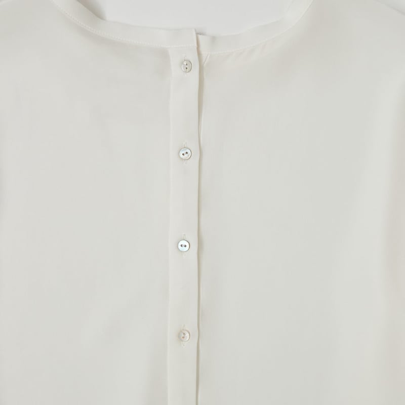 定番】humoresque（ユーモレスク）gather blouse silk シルク ギャ 