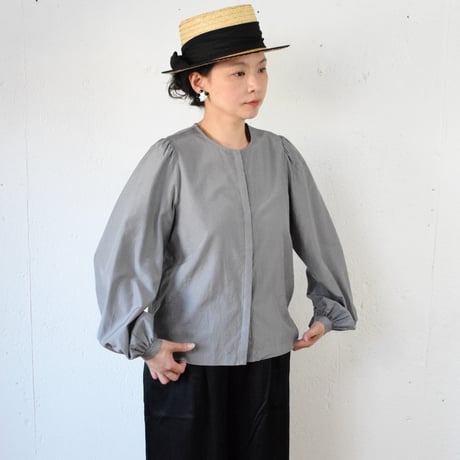 humoresque（ユーモレスク）puffpuff blouse シルクパフスリーブ ブラウス