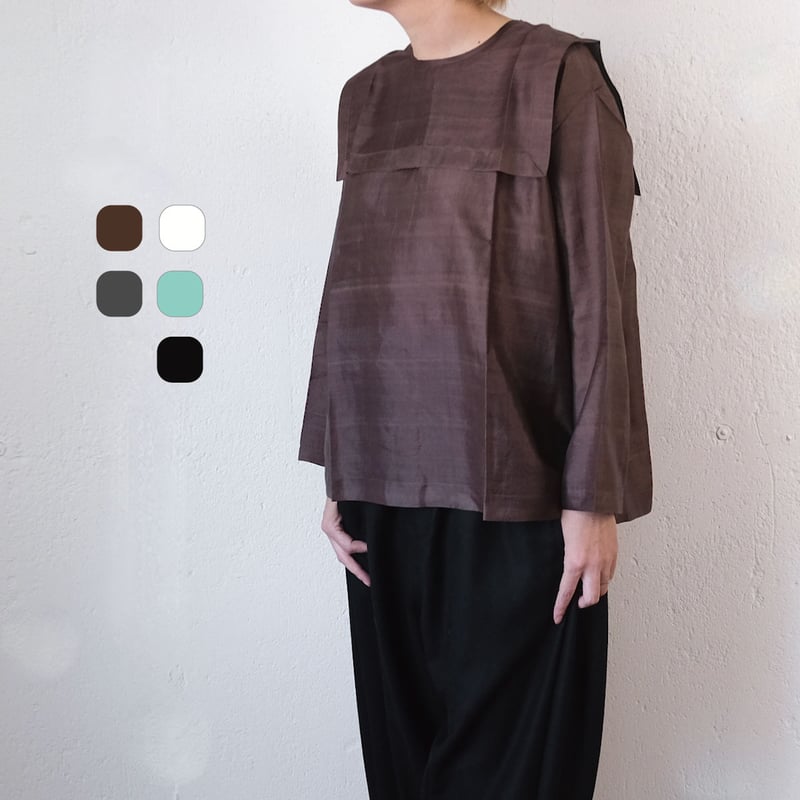 定番/2025春夏 新色】BUNON(ブノン) Back Button Sailor Blo 定番/2025春夏 新色】BUNON(ブノン) Back Button Sailor Blo