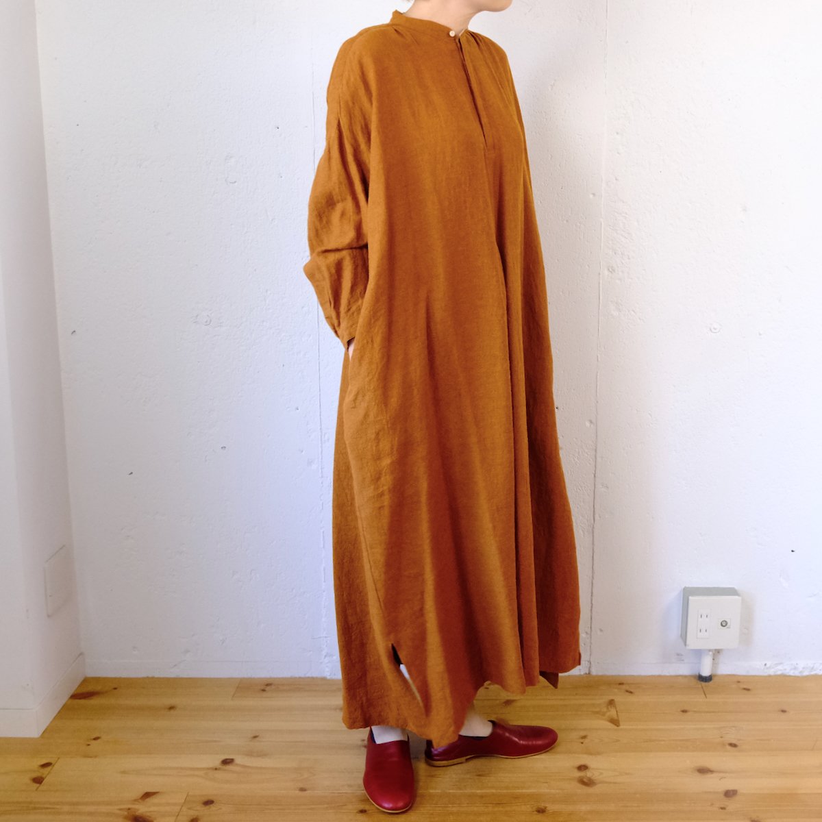 suzuki takayuki (スズキタカユキ) peasant dress Ⅱウールリネン