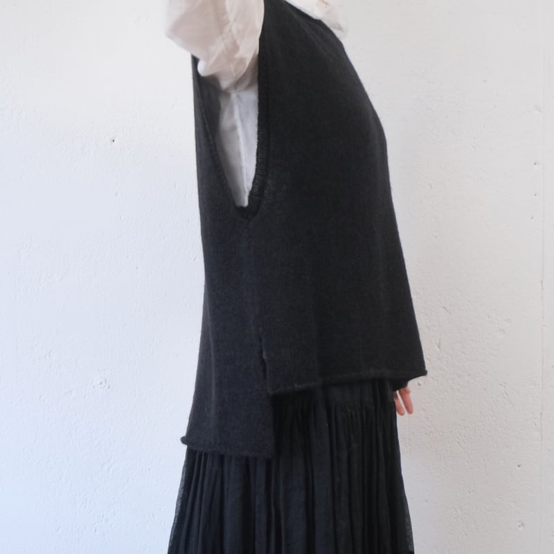 suzuki takayuki (スズキタカユキ) alpaca knitted cape ベ suzuki takayuki (スズキタカユキ) alpaca knitted cape ベ