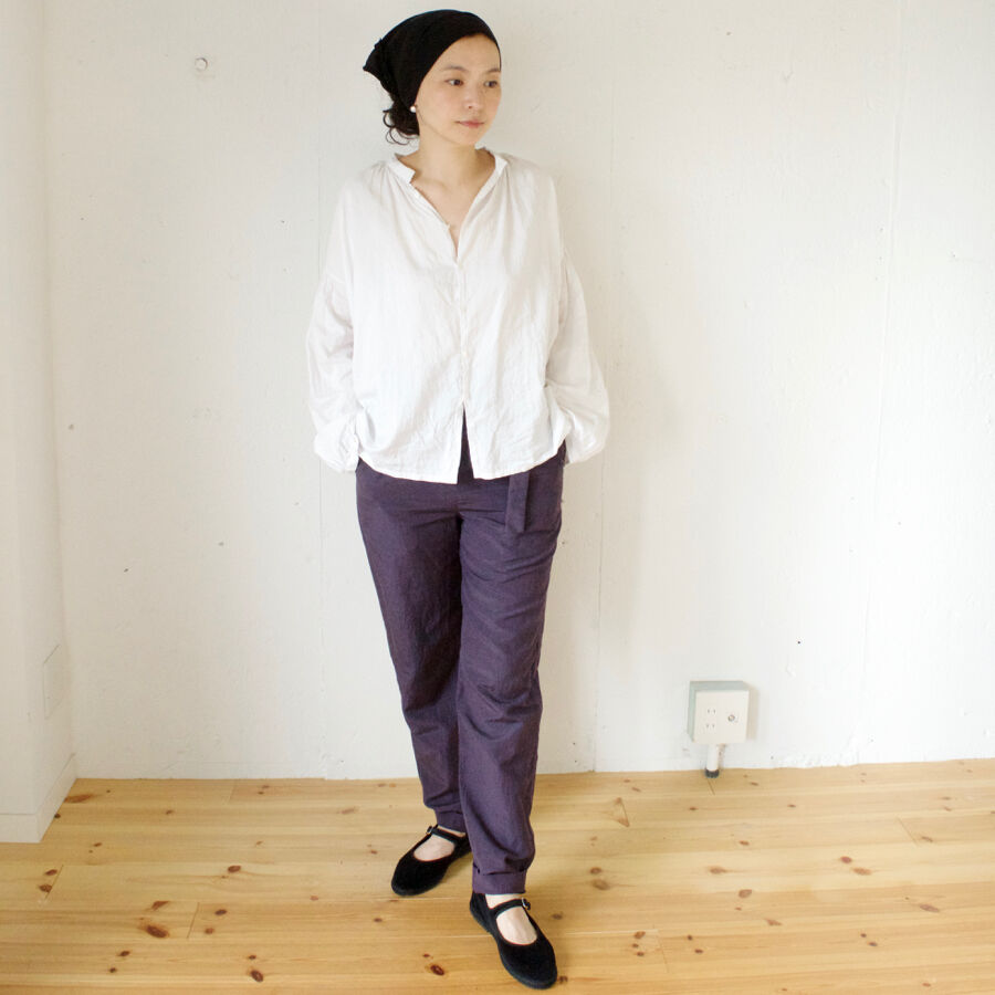 定番】humoresque(ユーモレスク)gather blouseシルクコットン 定番】humoresque(ユーモレスク)gather blouseシルクコットン