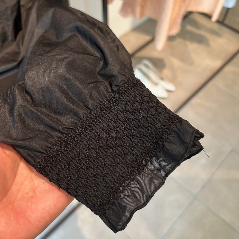 humoresque シルクのshirringpants ブラック humoresque シルクのshirringpants ブラック humoresque