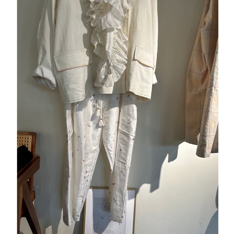 BUNON(ブノン) Khadi Silk Hand Print & Embroidery C BUNON(ブノン) Khadi Silk Hand Print & Embroidery C
