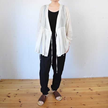 GUPTIHA(グプティハ) Rabari shirt 手織りシルクコットン カシュクールブラウス