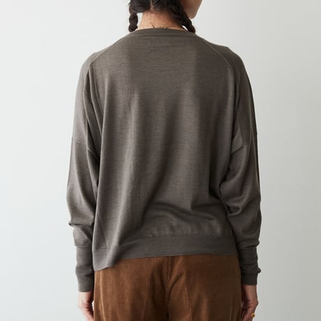 humoresque(ユーモレスク) sail crew neck カシミヤシルク クルーネックニット
