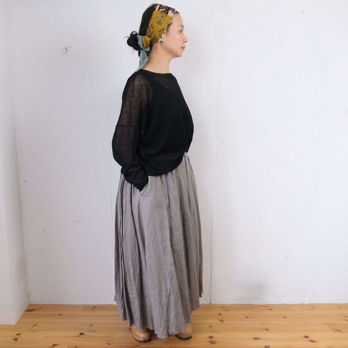 suzuki takayuki( スズキタカユキ) long skirt リネン ロングスカ suzuki takayuki( スズキタカユキ) long skirt リネン ロングスカ