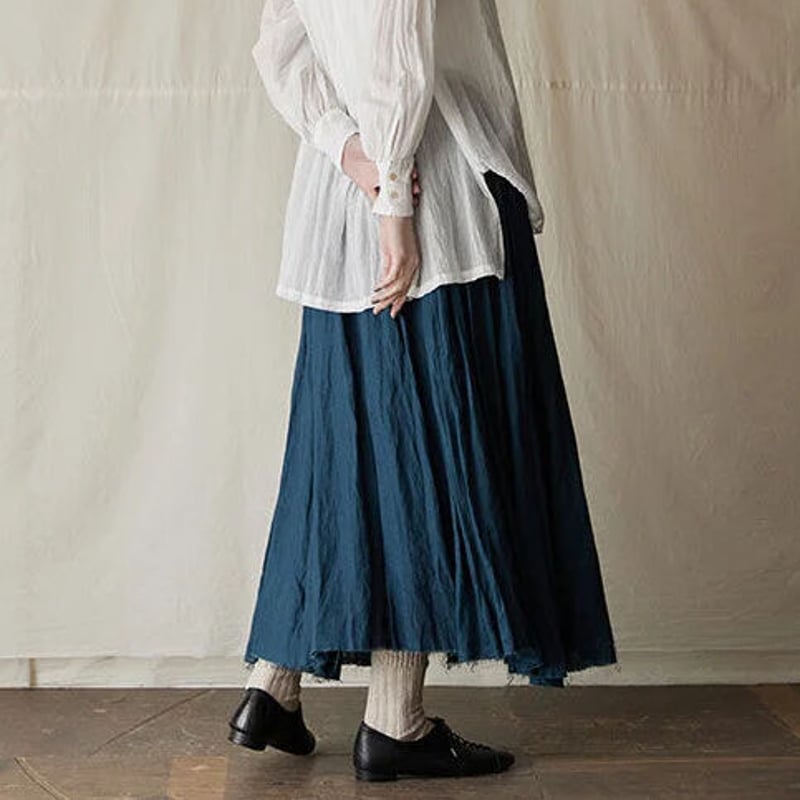 suzuki takayuki( スズキタカユキ) long skirt リネン ロングスカ...