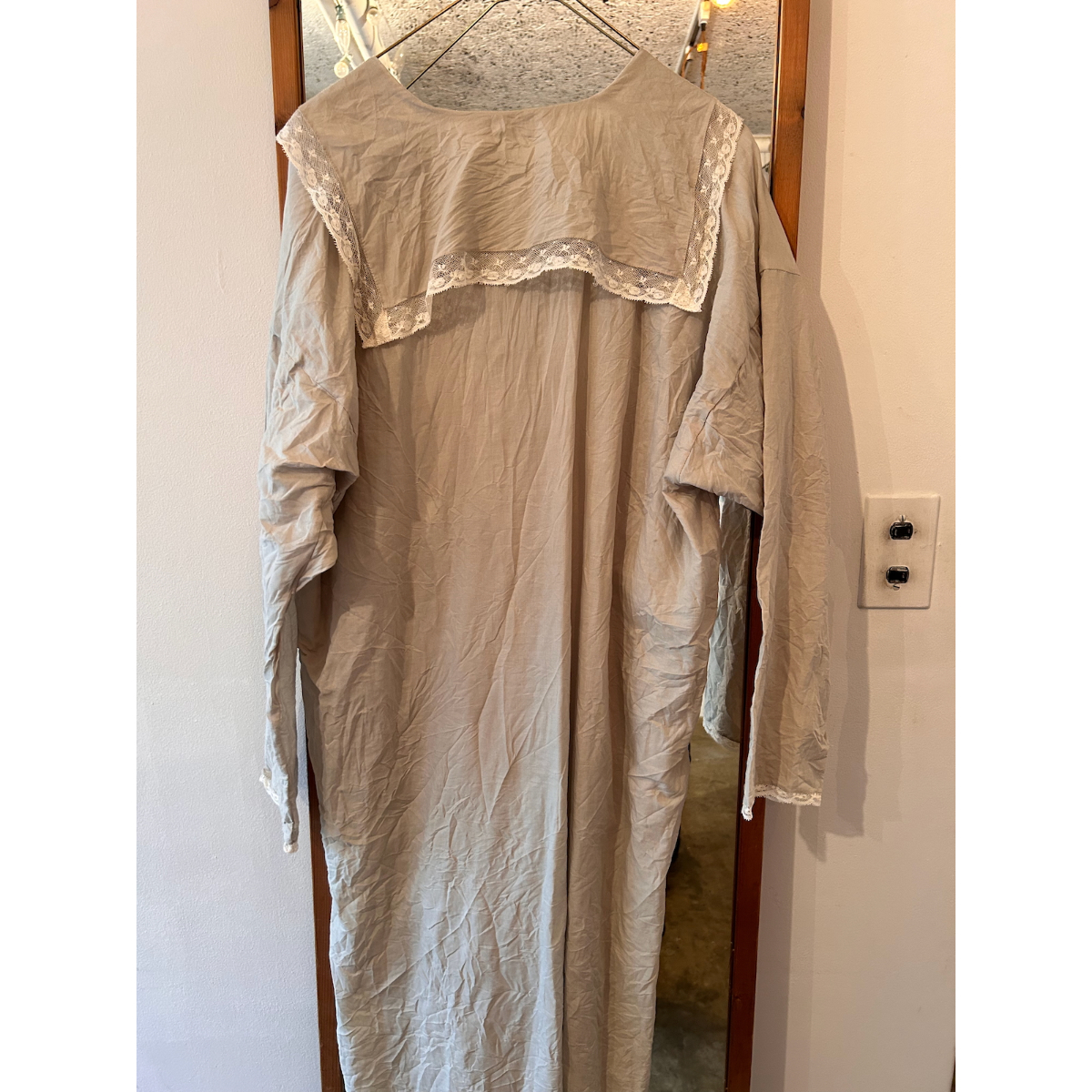 TOWAVASE(トワヴァーズ）Leavers dress コットンリネン セーラーカラー 