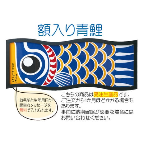 額入り鯉のぼり