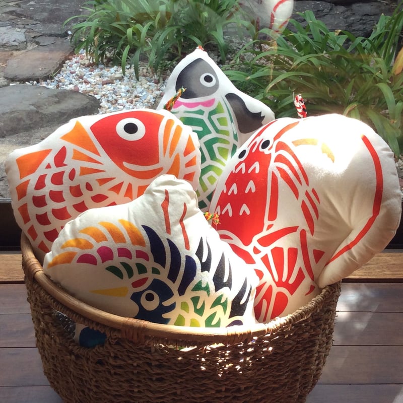 大漁雲（クッション） | 亀染屋・祝の印