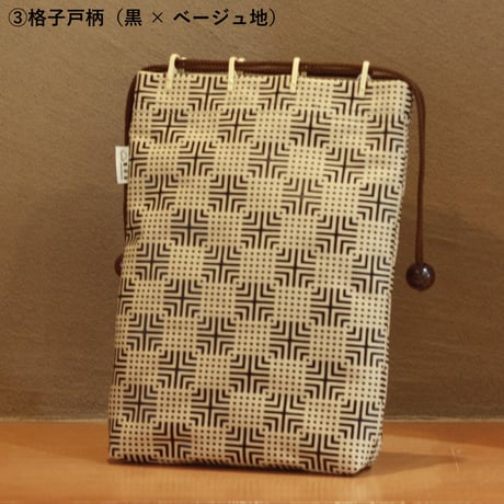 漆プリント巾着