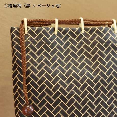 漆プリント巾着
