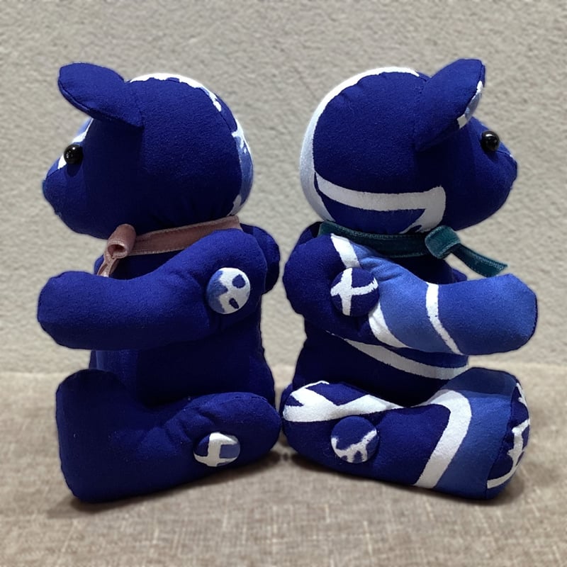 あお色いわいくま※必ず購入手順をご確認ください!! | 亀染屋・祝の印