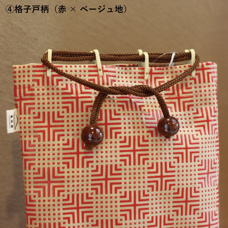 漆プリント巾着 | 亀染屋・祝の印