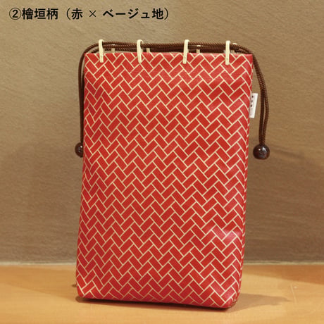 漆プリント巾着