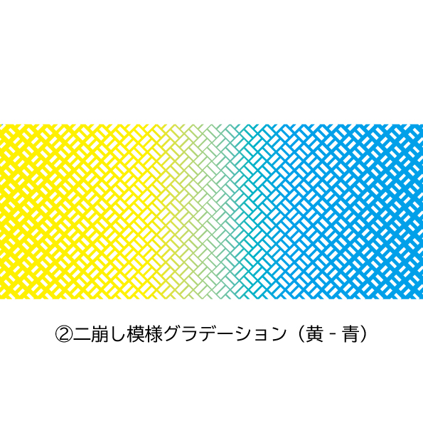 ☆3種のグラデ☆本染め手拭い【二崩し模様】 | 亀染屋・祝の印