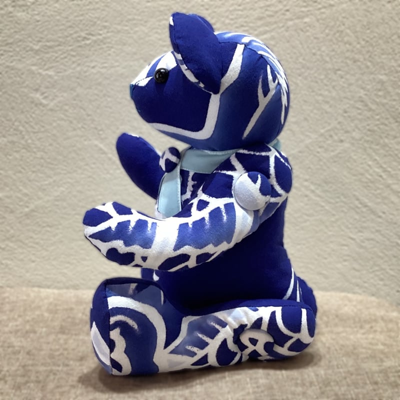 くま　青レースリボン　haco deco様作品 くま 青レースリボン haco deco様作品 ヴィンテージ 通販