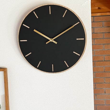 『hemverk／Wall Clock Linoleum Nero φ280mm』Made in Denmark 🇩🇰