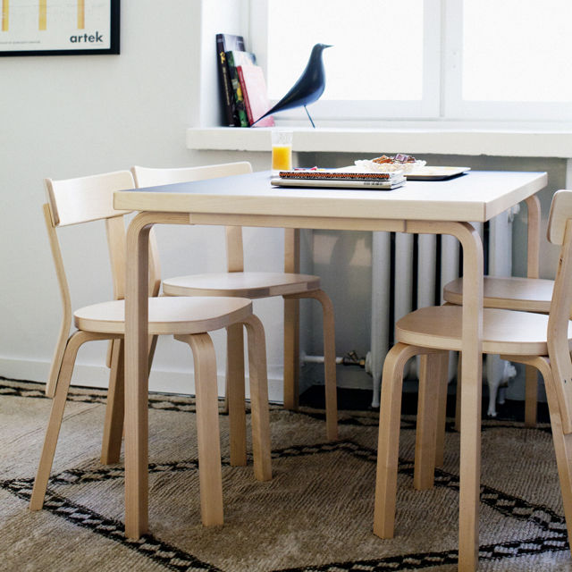 テーブル 82B アアルトテーブル ホワイトラミネート W135×D85cm Artek