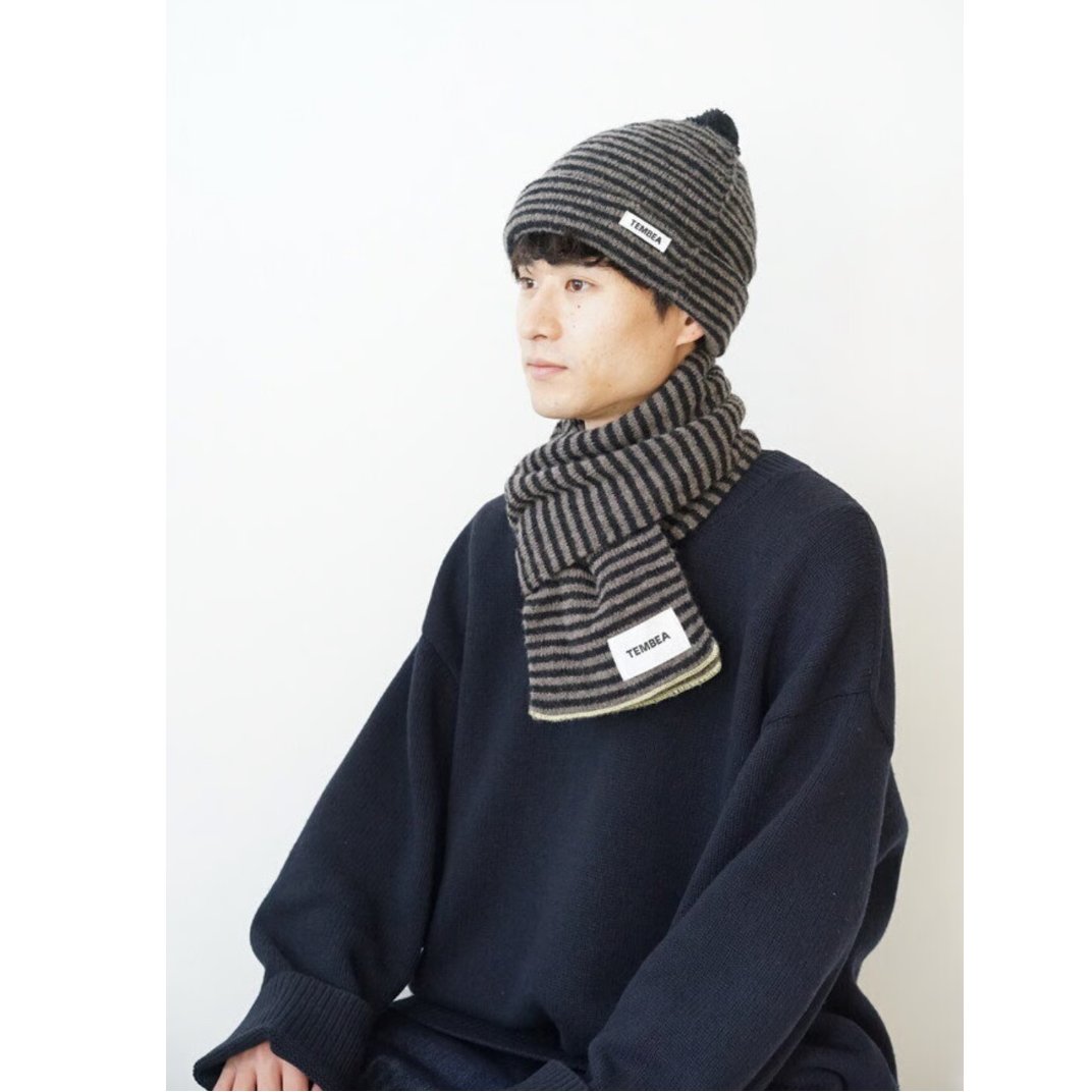 テンベアTEMBEA ボーダーマフラー　未使用 TEMBEA／MUFFLER BORDER』 | SALVE