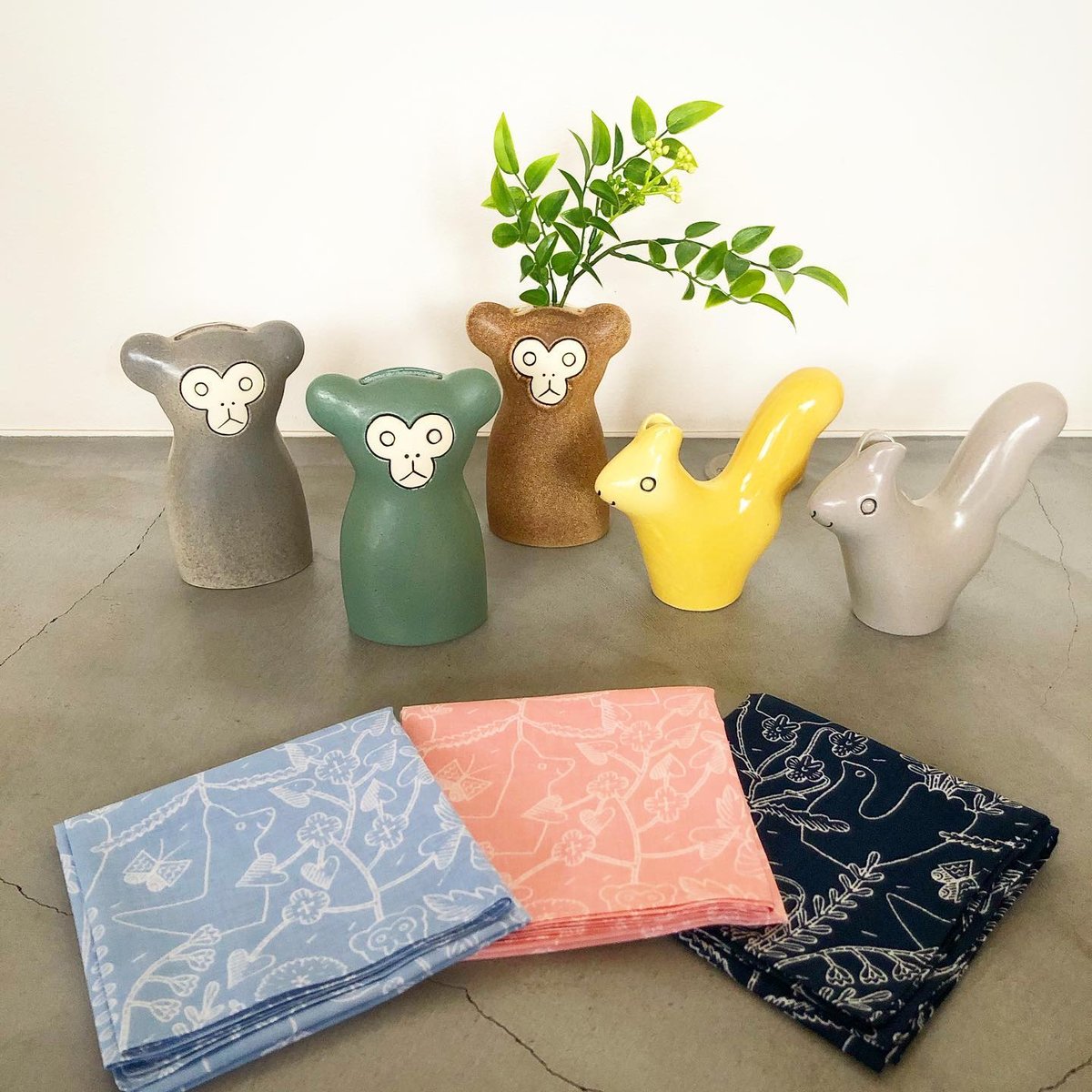 En Liten Van (Monkey,Squirrel)／鹿児島 睦 × keramik