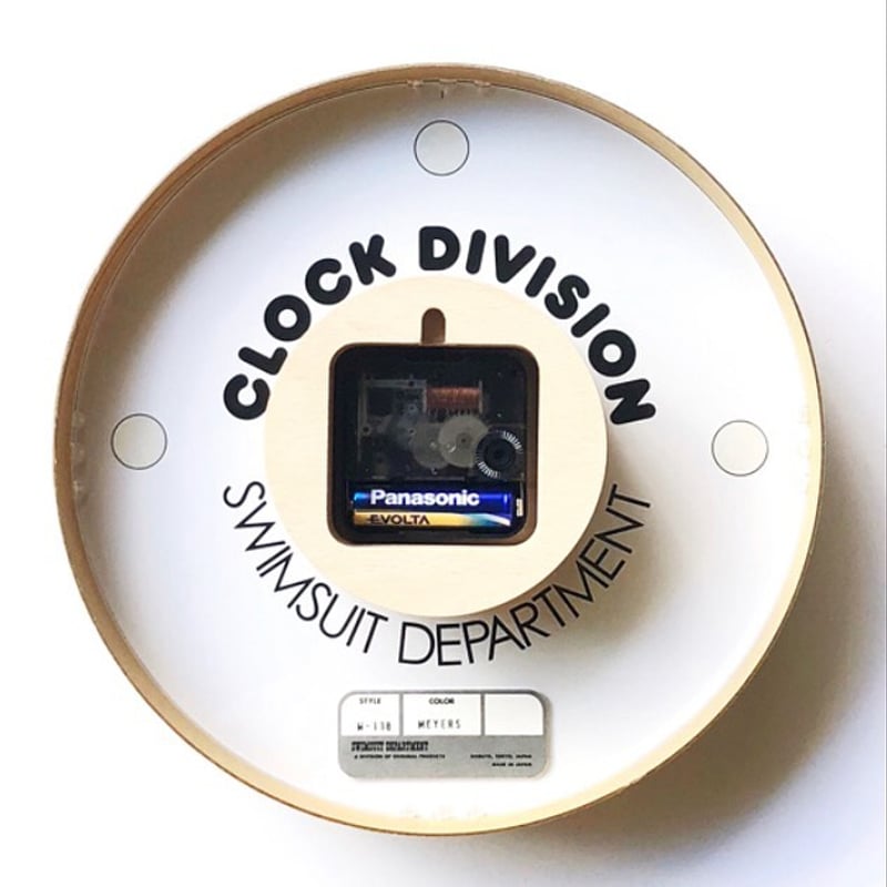 専用 ポストモダン スイムスーツデパートメント ウォールクロック「Meyers」 Swimsuit Department Clock Division：Wall Clock