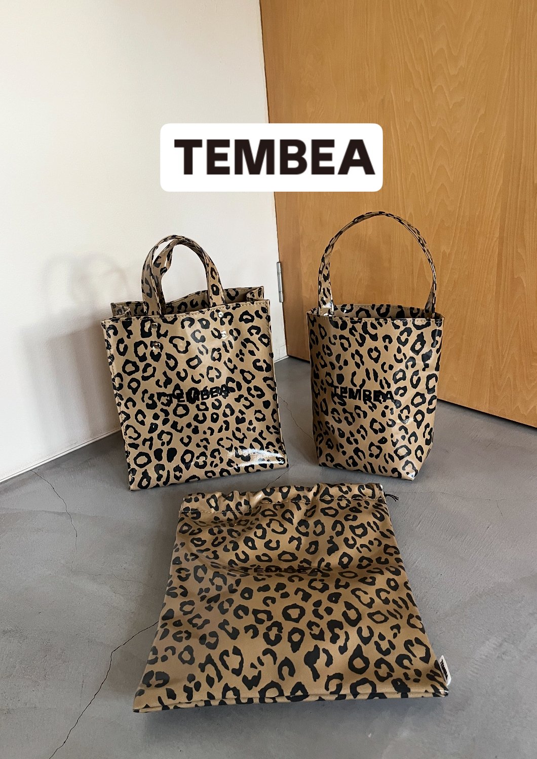 TEMBEA／PAPER TOTE SMALL LEOPARD』 | SALVE
