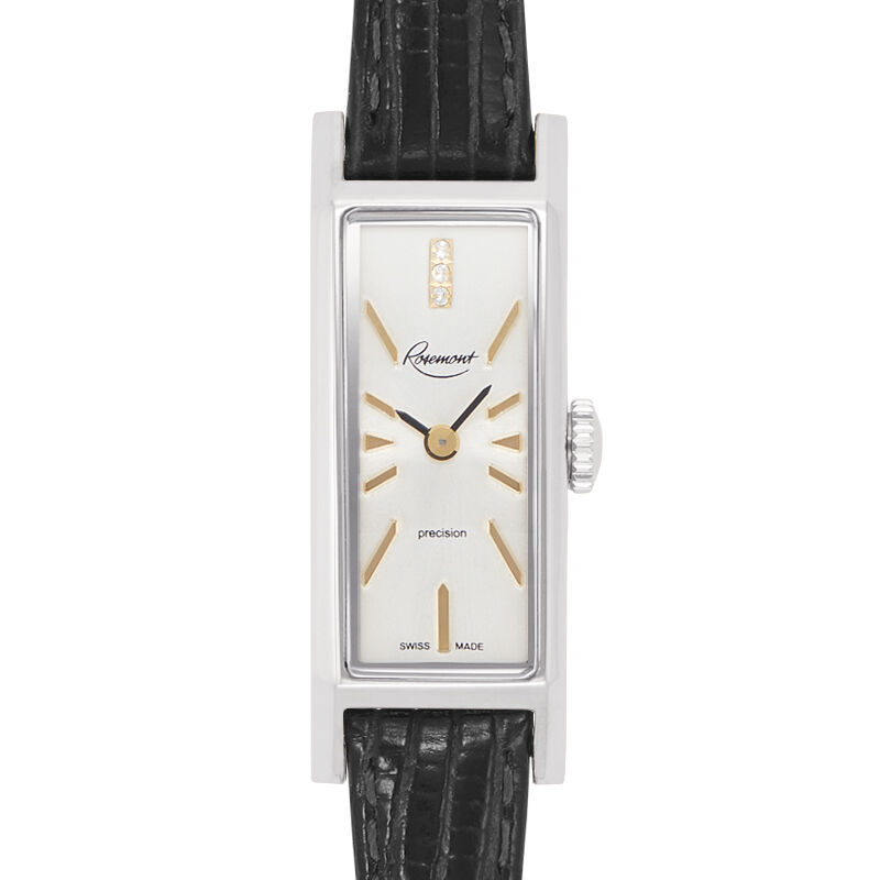 Rosemont B906 黒レザー腕時計 Rosemont 誕生70周年記念モデル／シルバー×革ベルトブラック』🇨🇭 | SALVE