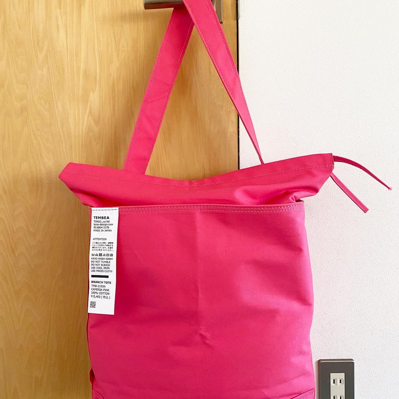 TEMBEA トートバッグ ドローストリング キャンバス レッド TEMBEA トートバッグ ドローストリング キャンバス レッド