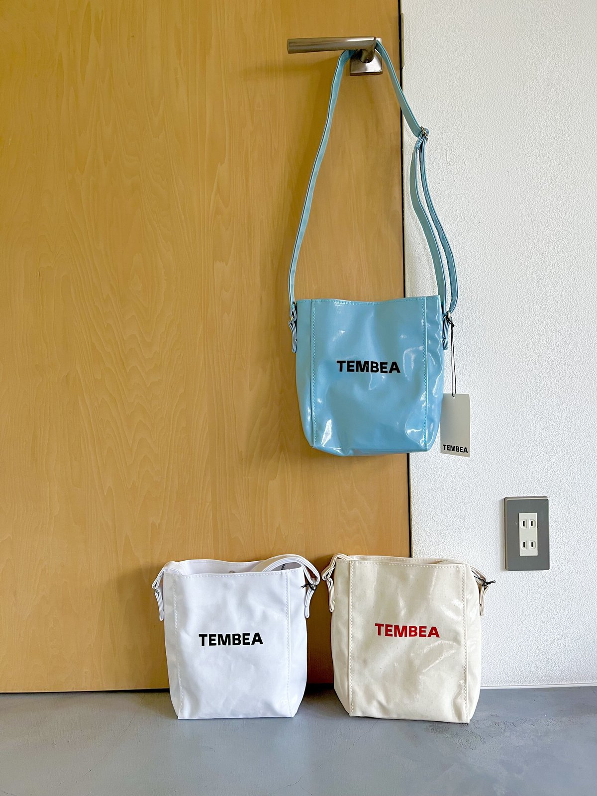 出産祝いなども豊富 remix TEMBEA everyone バッグ pvc tote carry