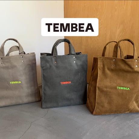 『TEMBEA／PAPER TOTE MEDIUM CORDUROY』
