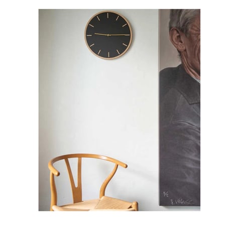 『hemverk／Wall Clock Linoleum Nero φ280mm』Made in Denmark 🇩🇰