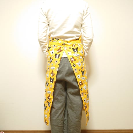 エプロン　オリジナルボーダーコリー柄