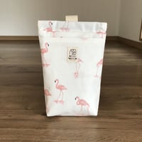 防水消臭ラミネートマナーポーチ（フラミンゴ）